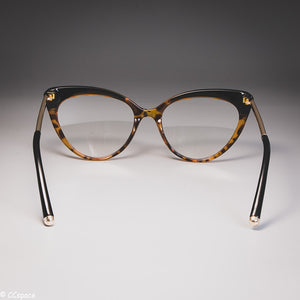 Cat Eye Glasses Frames Plastic titanium Women Trending Rivet Styles Optical Fashion Computer Glasses