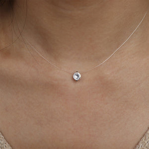 Pendant Shiny Choker For Women Fishline Necklace Jewelry Transparent Invisible Line Fashion