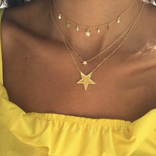 Load image into Gallery viewer, Bohemian Multi layer Pendant Necklaces For Women Fashion Golden Geometric Charm Chains Necklace Jewelry