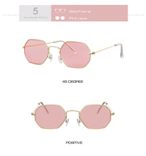 Load image into Gallery viewer, Hexagon Yellow Sunglasses Women Retro Brand Designer Classic Sun Glasses For womenLuxury Ladies Sunglasses Mirror Female Oculos
