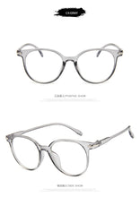 Load image into Gallery viewer, Women Glasses Frame Men Anti Blue Light Eyeglasses Frame Vintage Round Clear Lens Glasses Optical Spectacle Frame