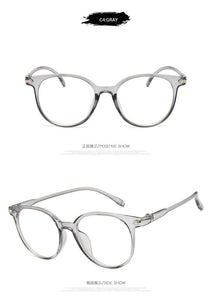 Women Glasses Frame Men Anti Blue Light Eyeglasses Frame Vintage Round Clear Lens Glasses Optical Spectacle Frame