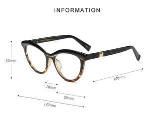 Ladies Eyebrows Square Frames Women Brand Designer Optical Fashion EyeGlasses Computer Glasses