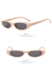 Load image into Gallery viewer, Vintage Rectangle Sunglasses Women Cat Eye Designer Ladies Small Frame Black Red Sun Glasses UV400