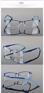 Reven Jate Half Rimless Eyeglasses Frame Optical Prescription Semi-Rim Glasses Frame For Women's Eyewear Female Armacao Oculos