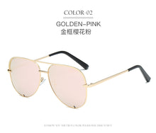 Carica l'immagine nel visualizzatore di Gallery, 2022 New Fashion Brand Designer Ladies Pilot Sunglasses Women Men Goggle Gradient Sun Glasses For Female Mirror Shades UV400