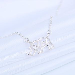 RHINO RHINOCEROS OUTLINE SHAPED PENDANT NECKLACE for Women Charm Statement Necklaces Jewelry Collares bijoux femme