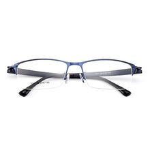 Carica l&#39;immagine nel visualizzatore di Gallery, Gmei Optical Men Titanium Alloy Eyeglasses Frames for Men Eyewear Flexible Temples Legs IP Electroplating Alloy Spectacles Y7017