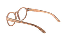 Load image into Gallery viewer, NEW Round Wood Glasses Frames Men Clear Lens Prescription eyeglass Frames Computer Reading Glasses Women With Box FT3008
