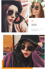 Load image into Gallery viewer, 2022 Retro Round Sunglasses Women Brand Designer Sun Glasses For Women Alloy Mirror Sunglasses female oculos de sol