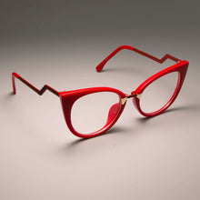 Carica l&#39;immagine nel visualizzatore di Gallery, Anti-blue Light Optical Sexy Red Cat Eye Glasses Frames Women Glasses Fashion EyeGlasses