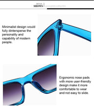 Carica l'immagine nel visualizzatore di Gallery, Occhiali da sole quadrati alla moda Donna Designer Luxury Uomo/Donna Occhiali da sole Cat Eye Classic Vintage UV400 Oculos De Sol da esterno 