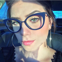 Carica l&#39;immagine nel visualizzatore di Gallery, Anti-blue Light Optical Sexy Red Cat Eye Glasses Frames Women Glasses Fashion EyeGlasses