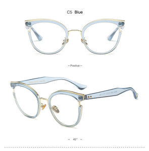 Woman Semi-Transparent Acetate Optical Eyeglasses Fashion Frame Spectacles for Women Prescription Eyewear Glasses Frame