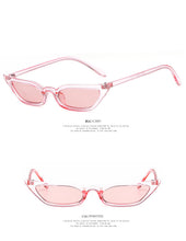 Carica l'immagine nel visualizzatore di Gallery, Small Cat Eye Sunglasses Tint Candy Colorful Female Eyewear Sun Glasses Fashion Lunettes Gafas De Sol UV400