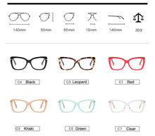 Carica l&#39;immagine nel visualizzatore di Gallery, Women Metal Legs Designer Optical Eyeglasses Prescription Acetate Rim Spectacles for Women Eyewear Glasses Frame Fashion Styles