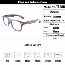 Load image into Gallery viewer, Gmei Optical Wooden Full Rim Men&#39;s Glasses Frames for Prescription Eyeglasses T8065