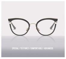 Load image into Gallery viewer, Women Cat Eye Glasses Frames Optical EyeGlasses Fashion Metal Frame Prescription Eyewear Computer Glasses