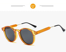 Load image into Gallery viewer, Retro Round Sunglasses Women Men Brand Design Transparent Female Sun glasses Men Oculos De Sol Feminino Lunette Soleil