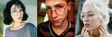 Load image into Gallery viewer, Round Glasses Frame Woman Men Glasses Retro Myopia Optical Frames Metal Clear lens Black Silver Gold Eyeglasses Oculos De Grau