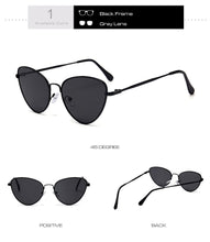Carica l'immagine nel visualizzatore di Gallery, Sexy Small Vintage Cat Eye Sunglasses Women Vintage Red Black Sun Glasses Female Ladies Cateyes Sunglass 2022 Retro Glasses