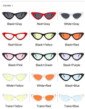 Load image into Gallery viewer, New Retro Fashion Sunglasses Women Brand Designer Vintage Cat Eye Black White Sun Glasses Female Lady UV400 Oculos