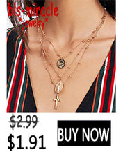 Load image into Gallery viewer, Bohemia Portrait Alloy Gold Coin Pendant Necklaces For Women Vintage Rose Fashion Long Necklace 2020 Jewelry Gifts