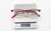 Carica l&#39;immagine nel visualizzatore di Gallery, Women Metal Alloy Glasses Frame Ultra-light Frames Half Rim Optical Eyeglass Frame Colorful Eyewear TR Legs