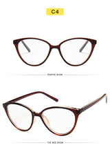 Carica l&#39;immagine nel visualizzatore di Gallery, College Style Cat Eye Eyeglasses Frame Eye Glasses Frames For Women Clear Lens Fake/Transparent Glasses Frame