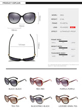Load image into Gallery viewer, Fashion Womens Polarized Sunglasses Fox Style Sun GLasses  Accessories UV400 Anti-UV400 Sunglasses Women