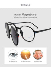 Load image into Gallery viewer, Bauhaus Magnetic Sunglasses Polarized Sunglasses Myopia glasses frame five color Optical ULTEM Eyewear