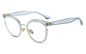 Women Cat Eye Glasses Frames Optical EyeGlasses Fashion Metal Frame Prescription Eyewear Computer Glasses
