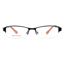 Carica l&#39;immagine nel visualizzatore di Gallery, Gmei Optical Men Titanium Alloy Eyeglasses Frame for Men Eyewear Flexible Temples Legs IP Electroplating Alloy Spectacles Y2387