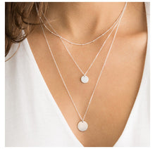 Load image into Gallery viewer, Gold stainless steel 316L Chain Choker Necklace women Pendant Layered necklace sets for women Jewelry