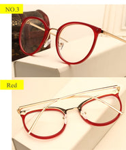 Load image into Gallery viewer, Optical Transparent Glasses Women Myopia Eyeglasses Frames Metal Spectacles Clear Lenses Women&#39;s Glasses