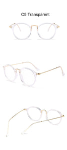 blue light glasses frame computer glasses spectacles round transparent female women's eyeglasses frame  Optical frames clear