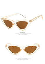 Carica l'immagine nel visualizzatore di Gallery, Cute Sexy Retro Cat Eye Sunglasses Women Small Black White Triangle Vintage Cheap Ladies Sun Glasses Red Female UV400