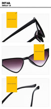Load image into Gallery viewer, Black Cateye Sun Glasses For Women  2022 Vintage Triangle Cat eye Sunglasses Designer Shades  Glasses UV400