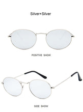 Load image into Gallery viewer, Retro Round Pink Sunglasses Women Brand Designer Sun Glasses For Women Alloy Mirror Female Oculos De Sol Brown