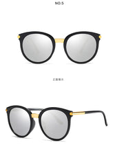 Carica l'immagine nel visualizzatore di Gallery, DCM occhiali da sole vintage rotondi donna uomo moda occhiali da sole a specchio tonalità femminili occhiali retrò Oculos De Sol UV400 