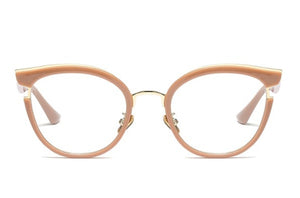 Women Cat Eye Glasses Frames Optical EyeGlasses Fashion Metal Frame Prescription Eyewear Computer Glasses