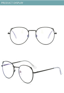 Cat Eye Myopia Glasses With Degree Women Metal Frame PC Lens Nearsighted Glasses Female 0 -0.5 -1.0 -1.5 -2.0 -2.5 -3.0 To -6.0