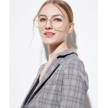 Load image into Gallery viewer, women Metal Sunglass Eyewear Accessories Oversized  Frames Round Frame Clear lens Women\&#39;s Glasses Eyeglasses Femme