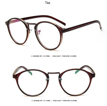 Carica l&#39;immagine nel visualizzatore di Gallery, Transparent round glasses clear frame Women Spectacle myopia glasses  Men EyeGlasses Frame nerd optical frames clear