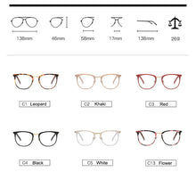 Load image into Gallery viewer, Vintage Optical Eyeglasses Women Frame Oval Metal Unisex Spectacles Female Eye Glasses oculos de Eyewear Prescription Glasses