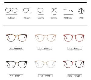 Vintage Optical Eyeglasses Women Frame Oval Metal Unisex Spectacles Female Eye Glasses oculos de Eyewear Prescription Glasses