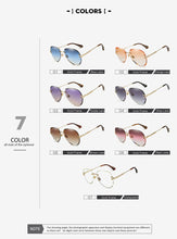 Carica l'immagine nel visualizzatore di Gallery, Moda blu occhiali da sole senza montatura donne 2022 UV400 lusso aviazione signore occhiali da sole occhiali tonalità zonnebril dames