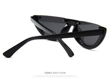 Load image into Gallery viewer, Unique Half Frame Women Cat Eye Sunglasses Brand Designer Fashion Ladies Pink Tint/Clear Lens Shades  Hot