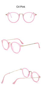blue light glasses frame computer glasses spectacles round transparent female women's eyeglasses frame  Optical frames clear