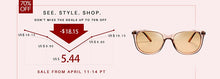 Load image into Gallery viewer, AEVOGUE Polarized Sunglasses Women Cat Eye Luxury Oversized Transparent Frame Gradient lens Sun Glasses Female UV400 AE0634